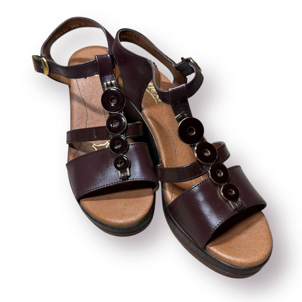 Flexi‎ Isla Brown Leather Women’s Sandals Size 8 Bohochic Style